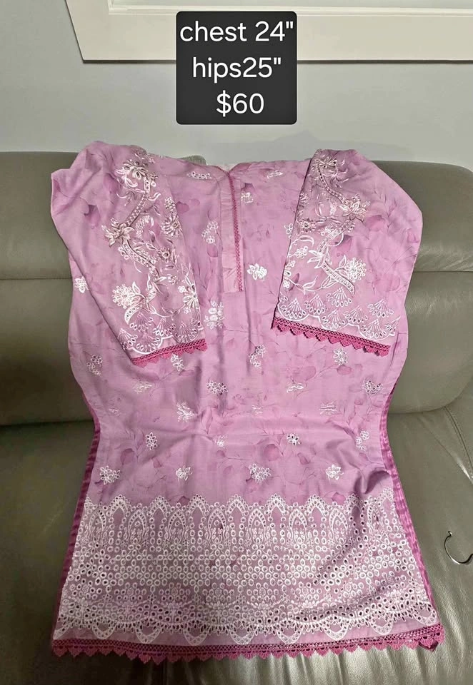 EID SUMMER DRESS PRINTED AND EMBROIDED XXL