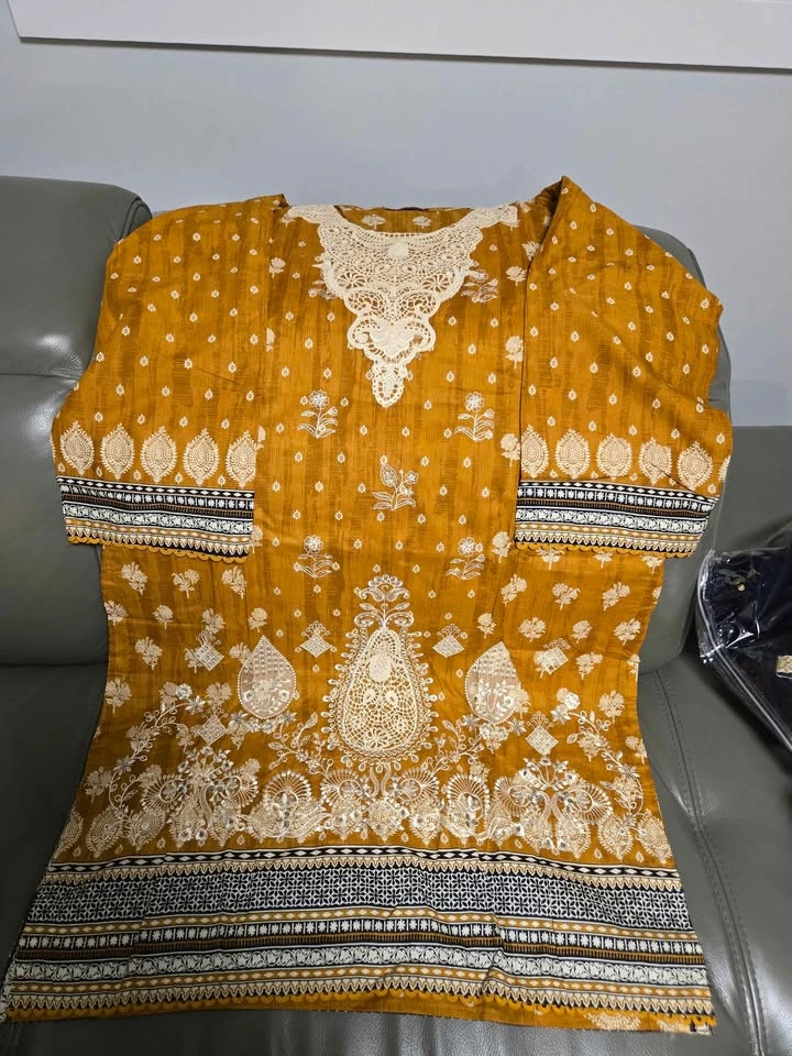 Summer Lawn Dress Printed Embroidered XL - photo 2