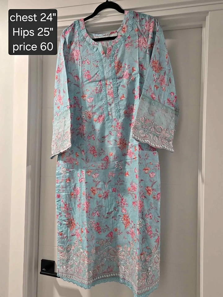 Summer Lawn 3 Piece Embroidered Dress XXL