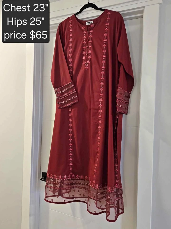 EID SUMMER DRESS EMBROIDED XL