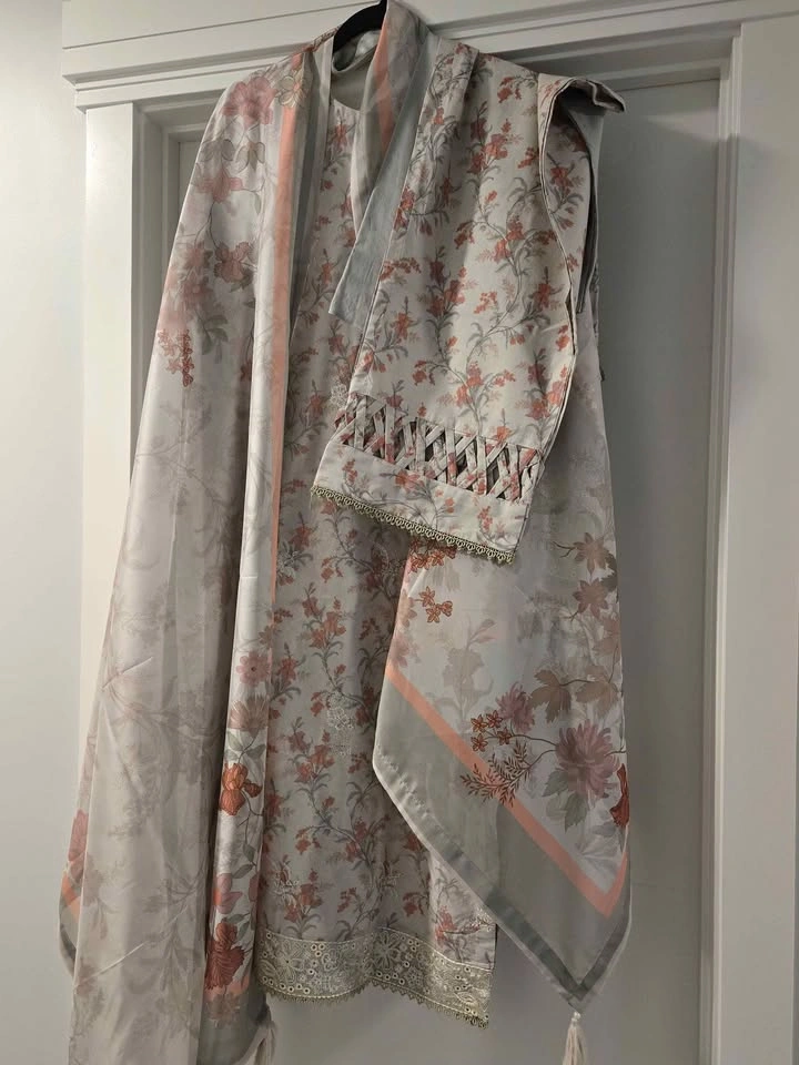 EID SUMMER DRESS PRINTED AND EMBROIDED XXL - photo 4
