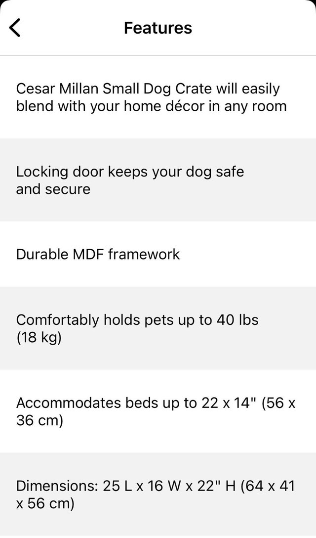 Cesar Milan Small Dog Crate - 25" L x 16" W x 22" H - photo 5