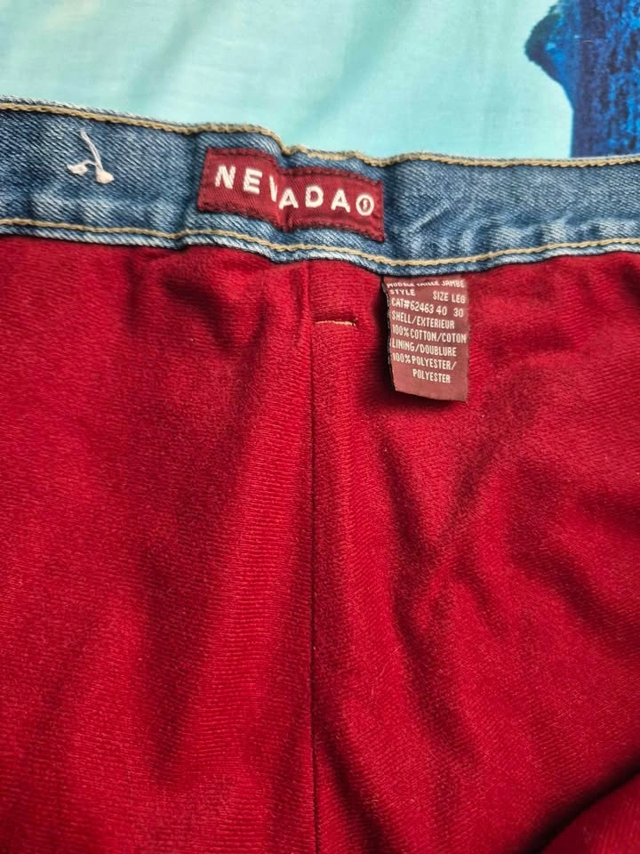 Fleece Lined Light Blue Jeans for Winter - Size 40 - photo 2