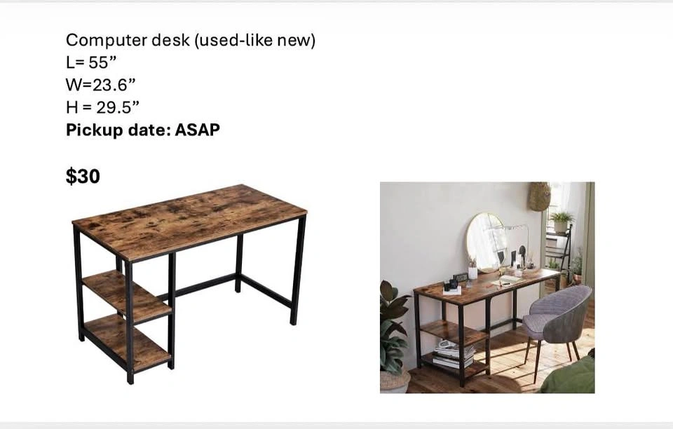 Computer Desk - Excellent Condition