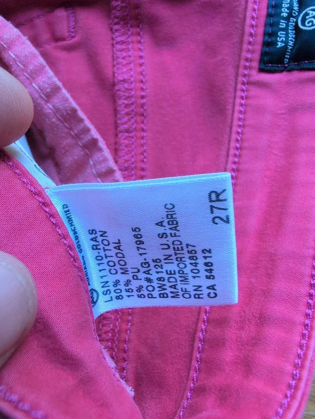AG Jeans - Size 27 off pink womans - photo 4