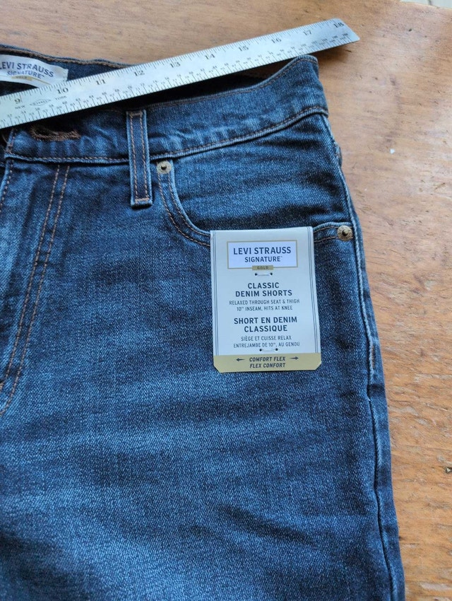 Levi Strauss Denim Shorts 30 waist nwt - photo 3