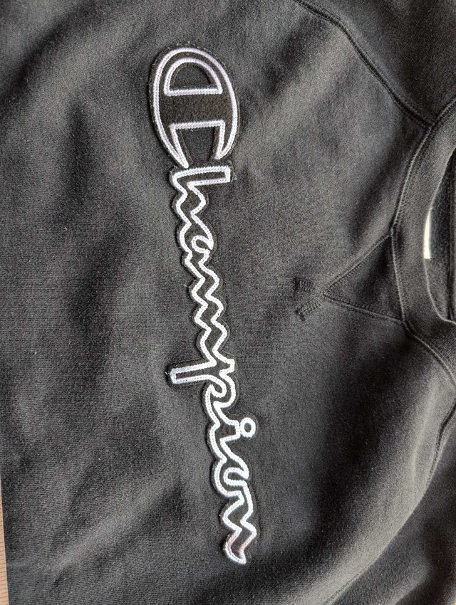 Champion Sweater sweatshirt. Black mens medium long sleeve - photo 3