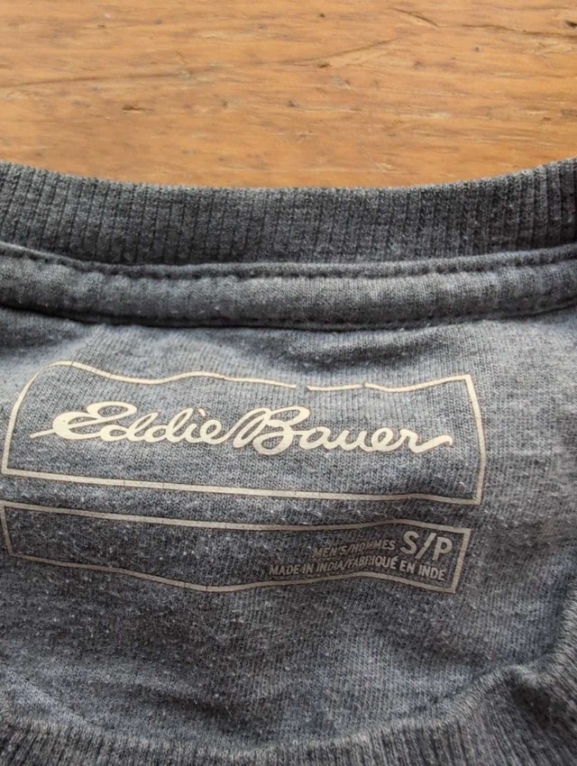 Eddie Bauer Mens Thermal Shirt - Grey, Small - photo 2