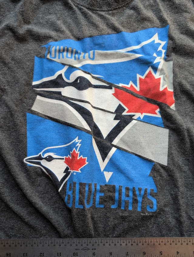New Era Blue Jays Shirt Mens Large Grey - photo 3
