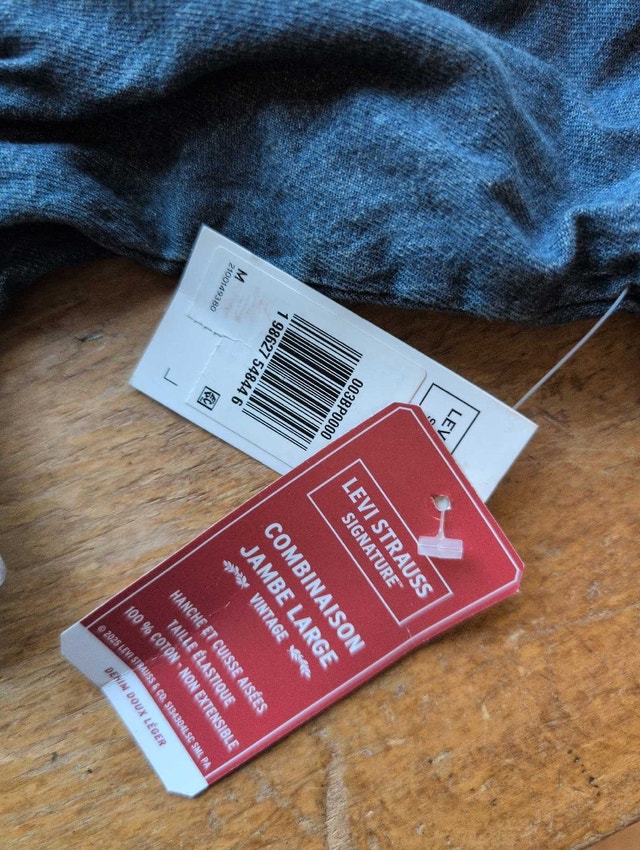 Levi Strauss Denim Jumpsuit Womans Medium - photo 3