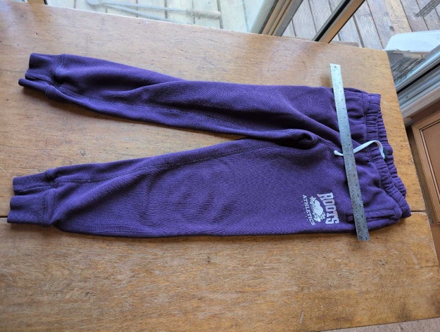Roots Sweatpants purple womans small