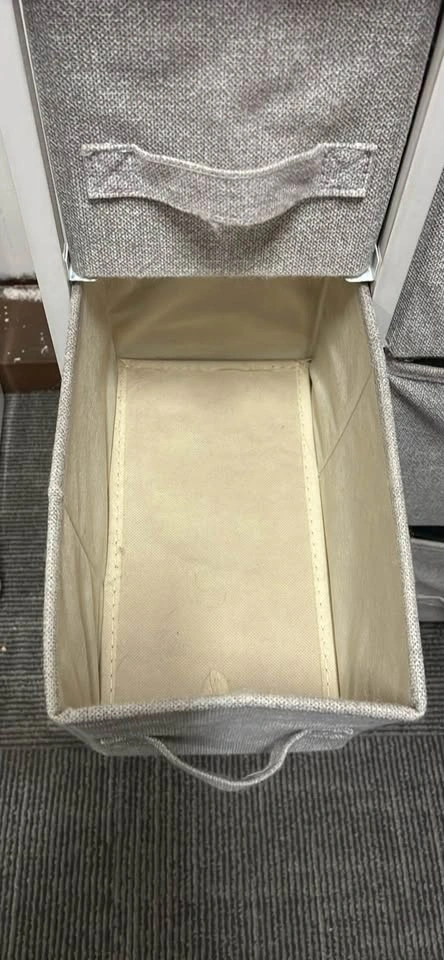 Gray Fabric Drawers - 6 Drawer Storage Unit - photo 2