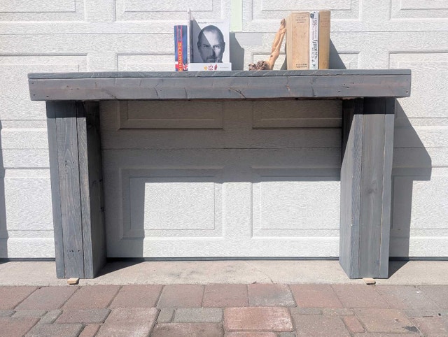 Entry table handcrafted
