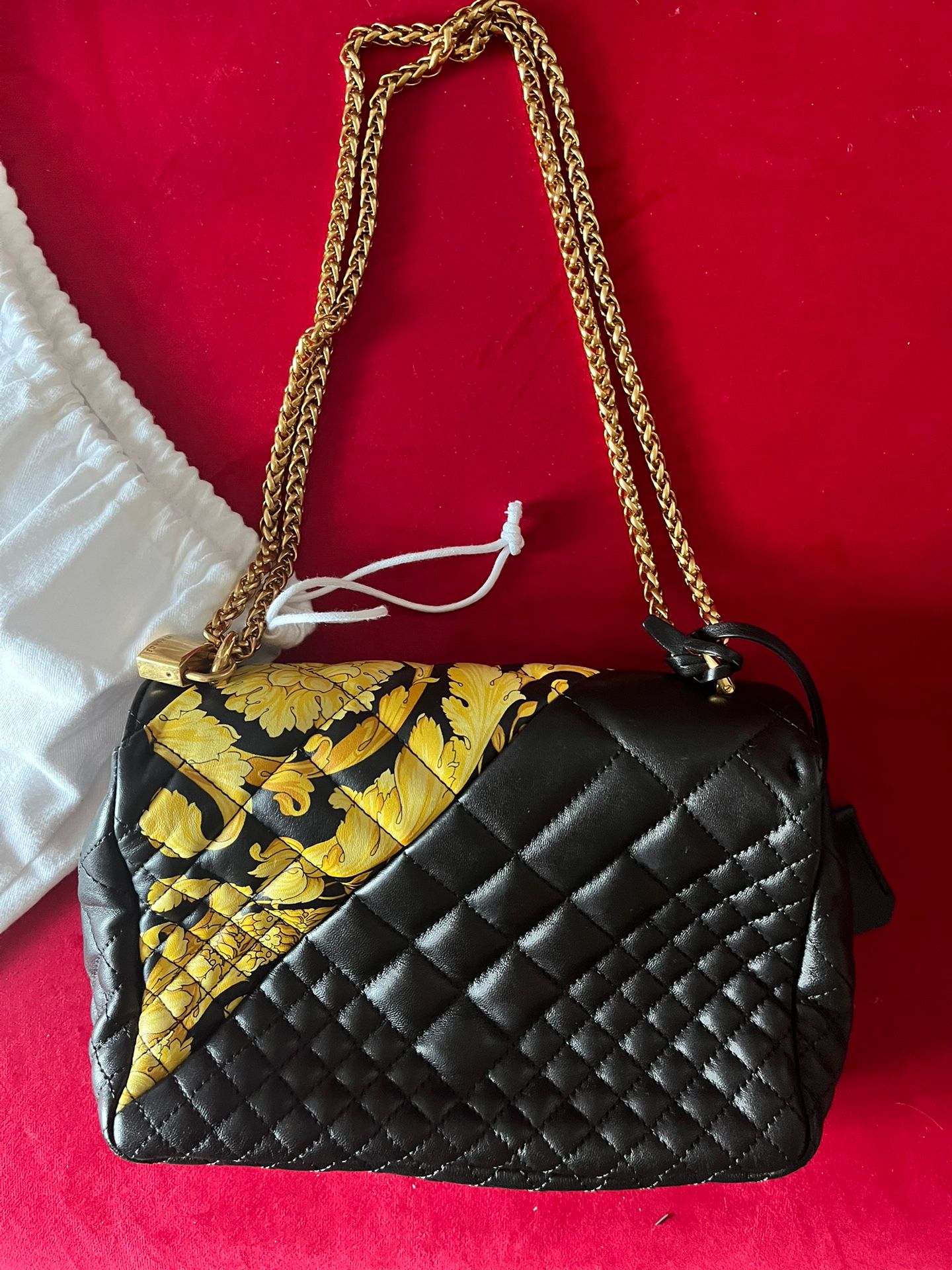 Versace Icon Medusa Padlock Flap Barocco Black Hand Bag - photo 2