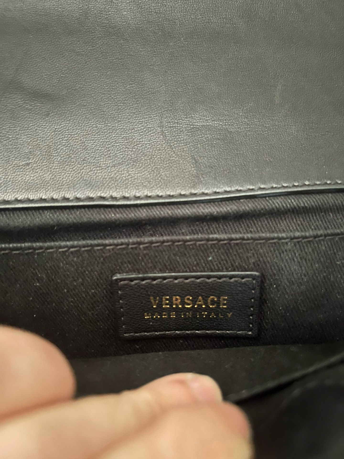 Versace Icon Medusa Padlock Flap Barocco Black Hand Bag - photo 4
