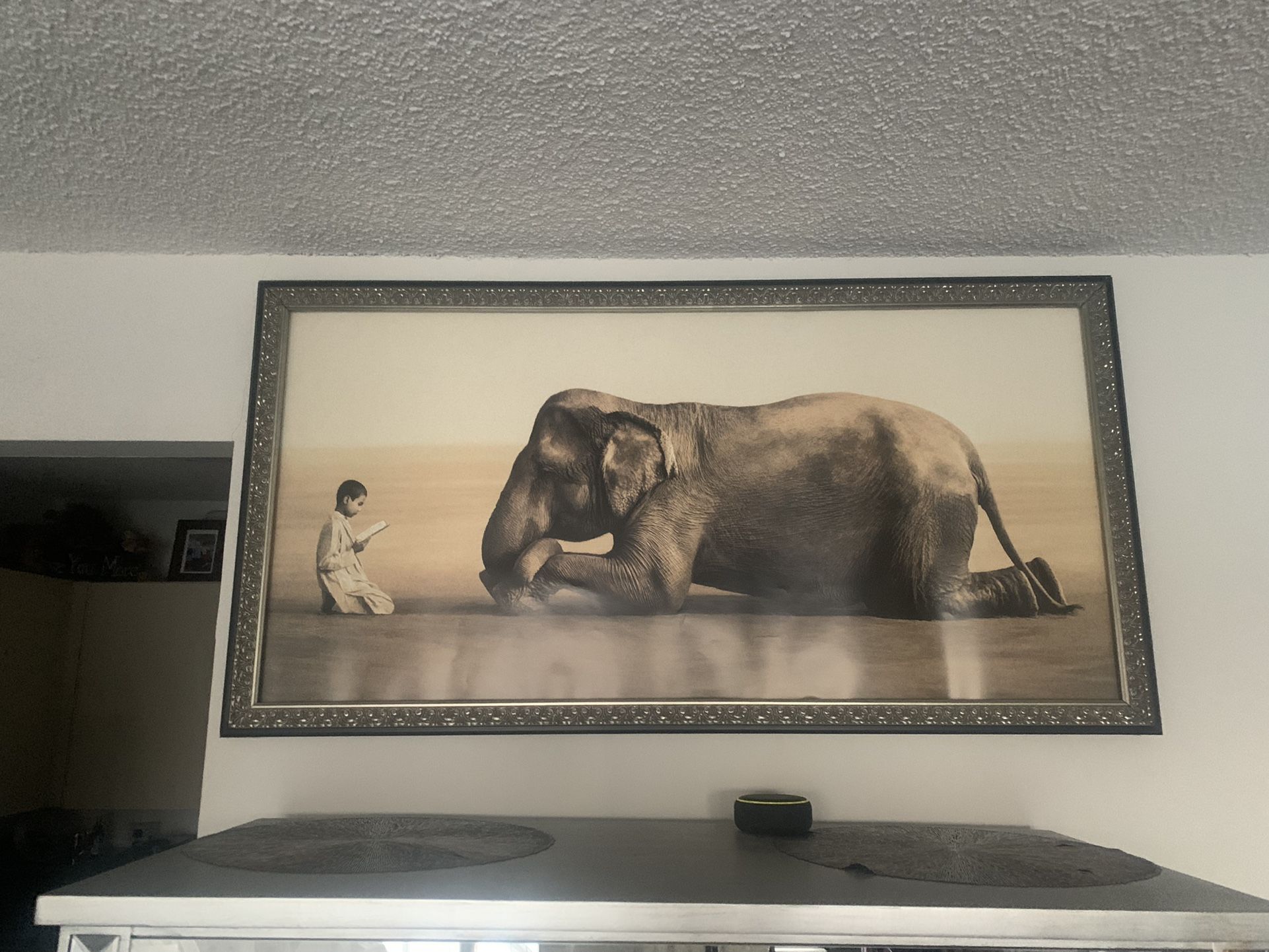 Gregory Colbert Boy Reading To Elephant Framed Print - photo 2
