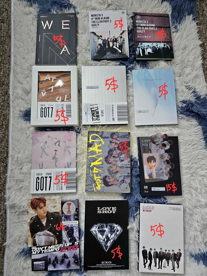 Kpop Albums - Got7, Monsta X, BTS, EXO, CIX, etc.