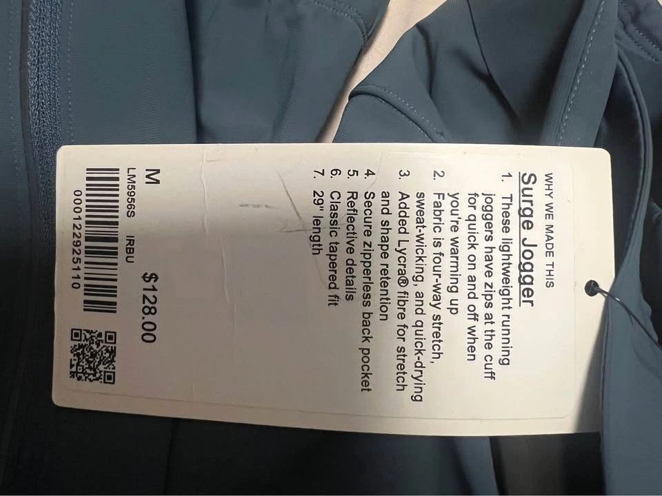 Lululemon Surge Jogger Men’s M - New With Tags - 29” - photo 3