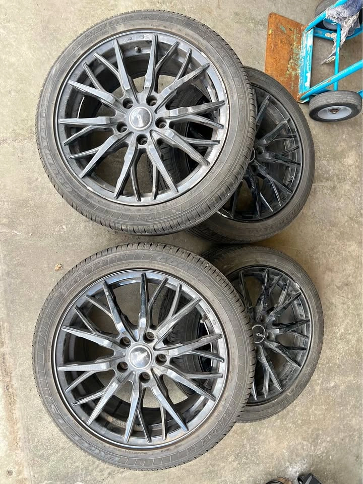 17” Black Rims + Goodyear Tires Set of 4