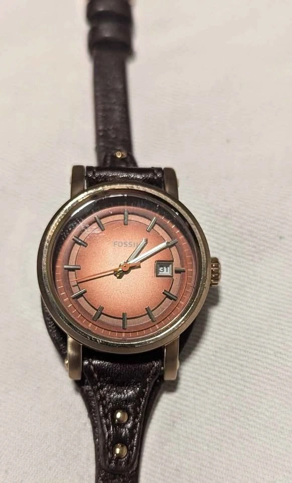 FOSSIL Brown Leather Strap Woman's Watch ES3910-14