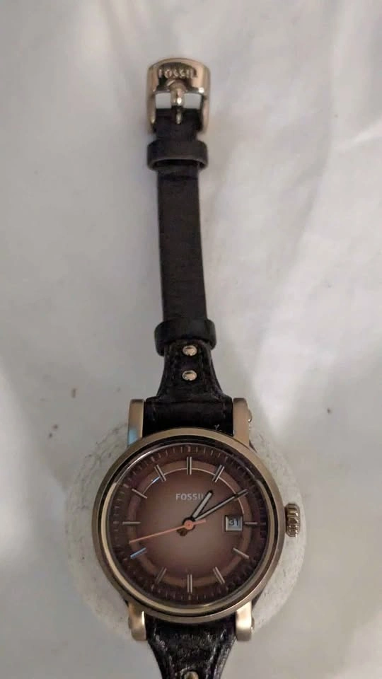 FOSSIL Brown Leather Strap Woman's Watch ES3910-14 - photo 2