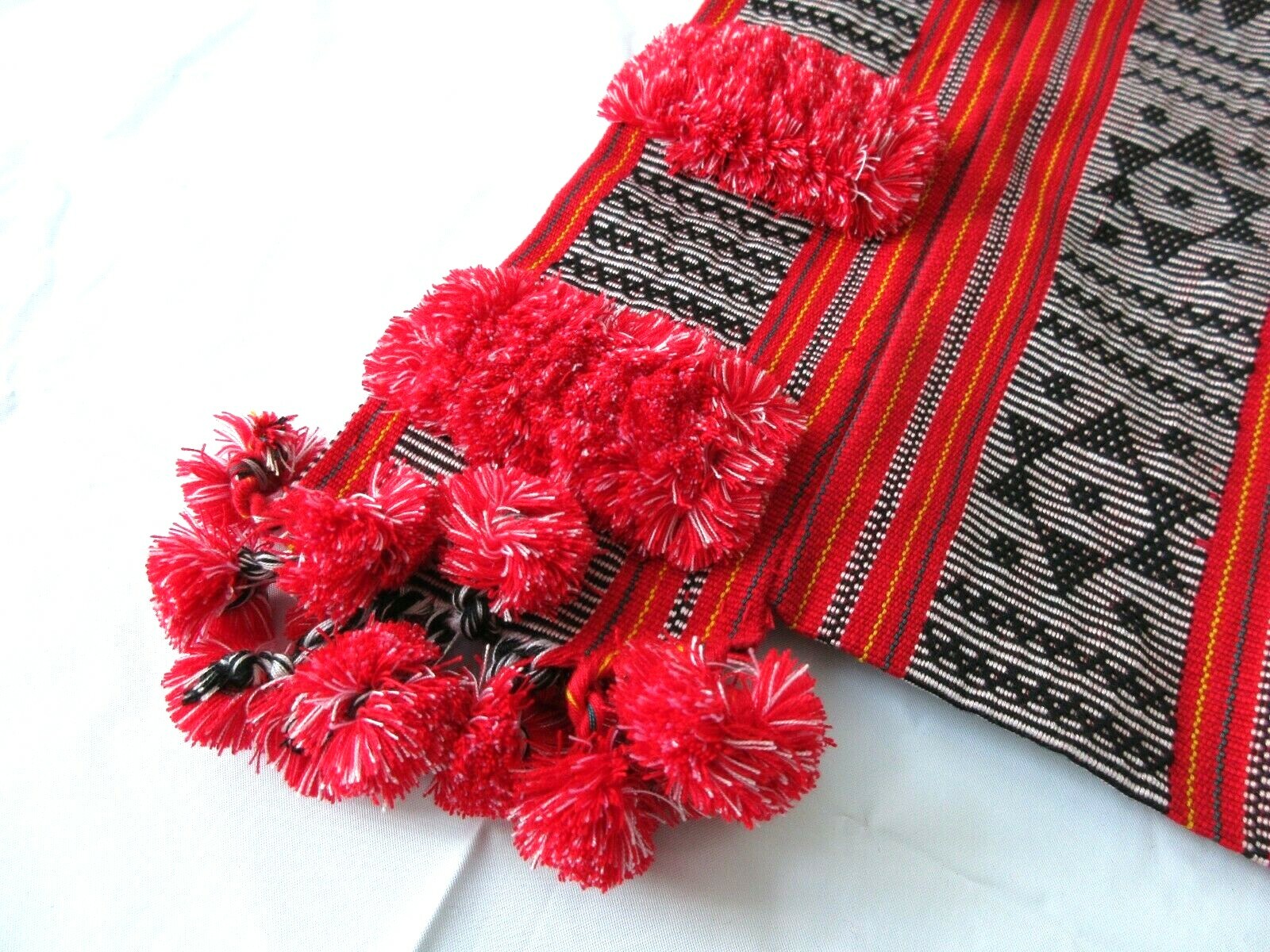 Bohemian Canvas Crossbody Sling Bag - Red - photo 3