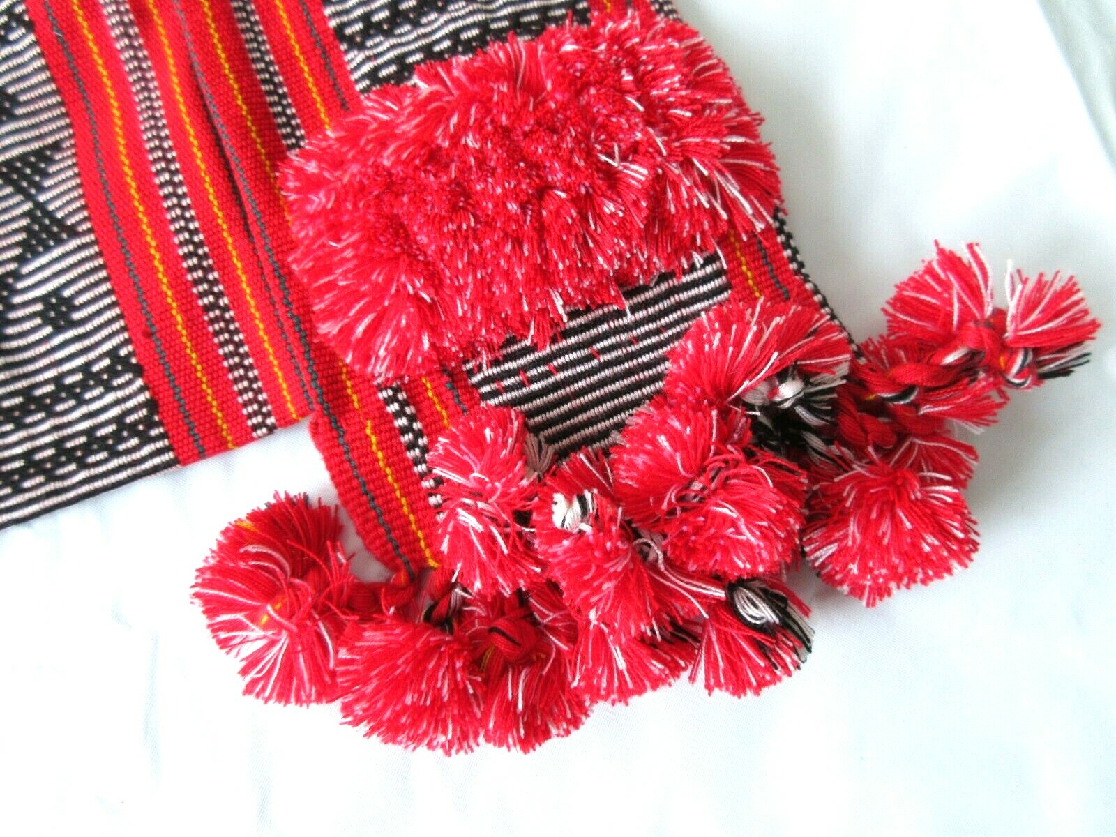 Bohemian Canvas Crossbody Sling Bag - Red - photo 5
