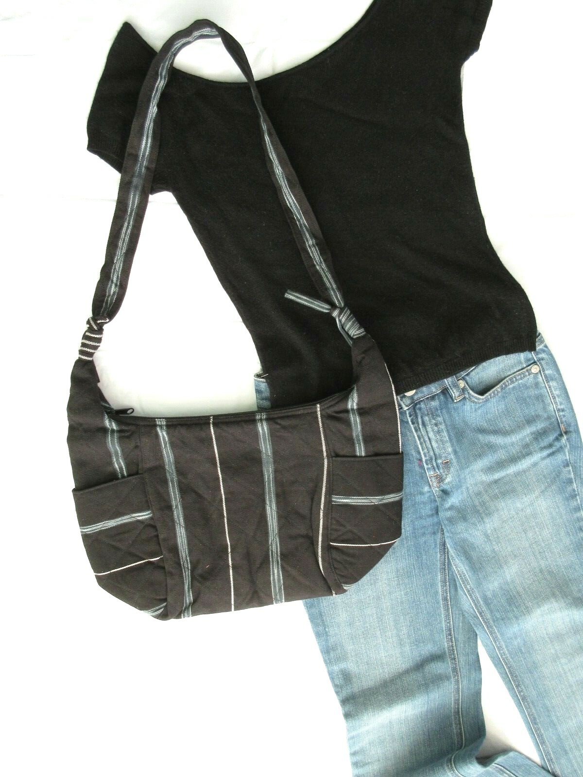 Cotton Canvas Hobo Bag