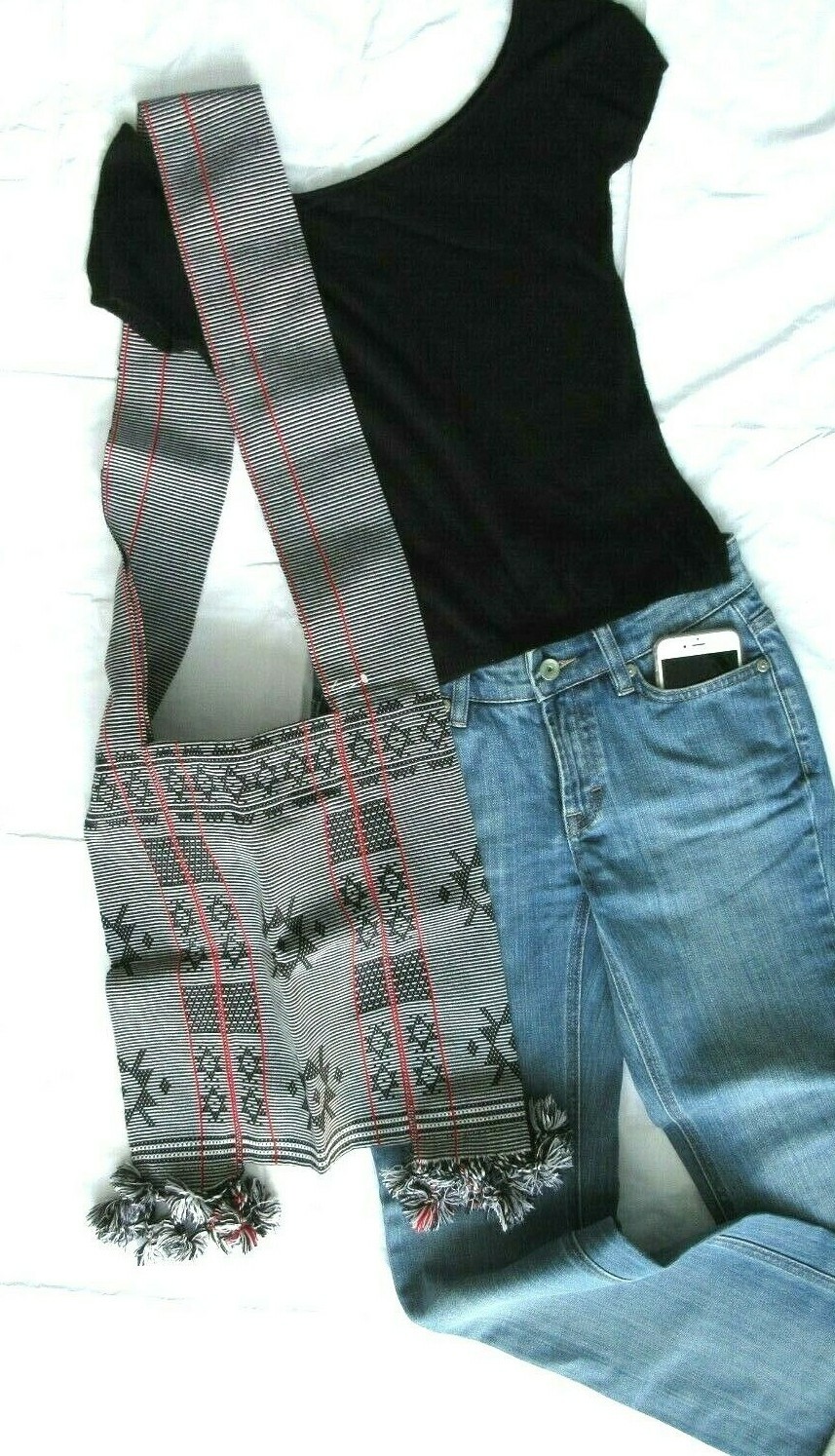 Bohemian Canvas Crossbody Sling Bag