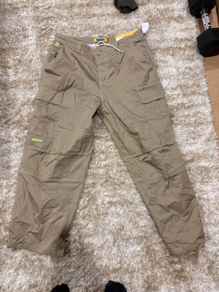 Beige Baggy Empyre Cargo Pants - Size 34 - photo 3