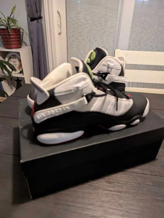 Jordan 6 Rings, (black, white and red) mens 10 image indicator(2)