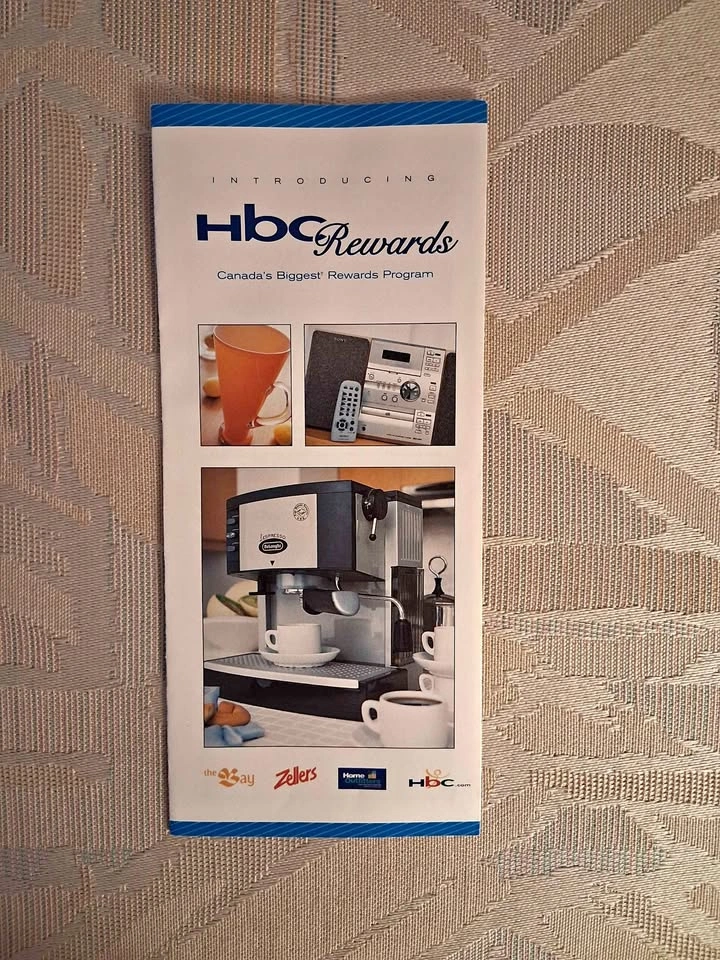 Vintage 2001 HBC Rewards Launch Brochure