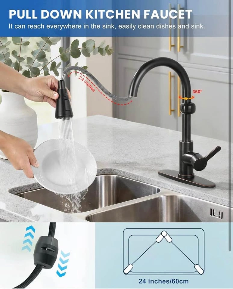 Touchless Kitchen Faucet w/ Motion Sensor - Oil Rubbed Bronze - photo 5