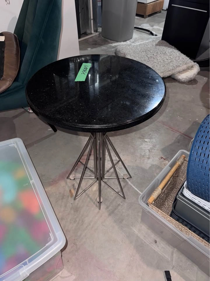 Solid Granite and Wood Coffee Table Set - photo 3