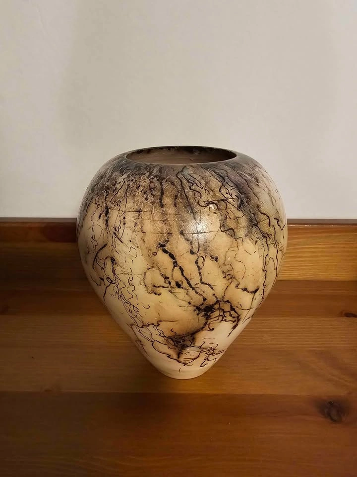 Horse hair pottery vase - photo 2