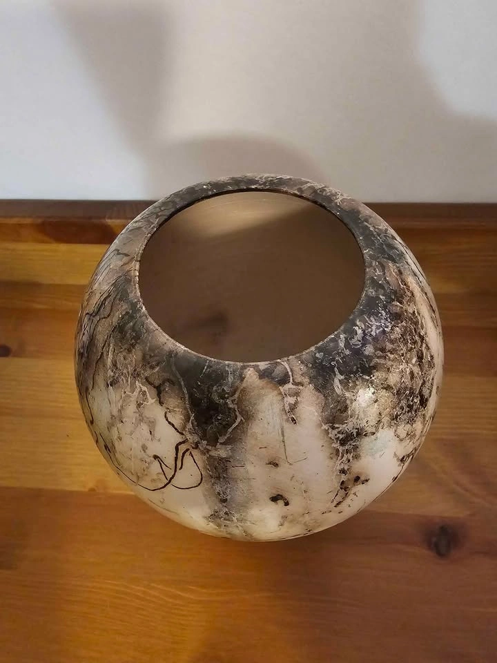 Horse hair pottery vase - photo 3