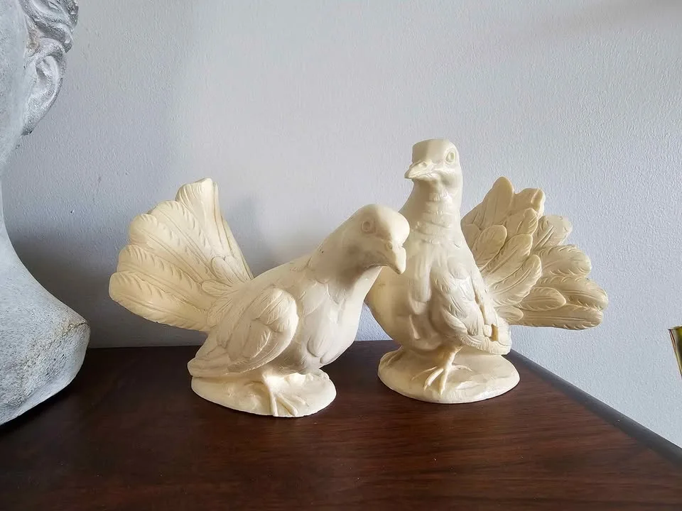 Vintage dove figurine set by Santini (Italy) - photo 2