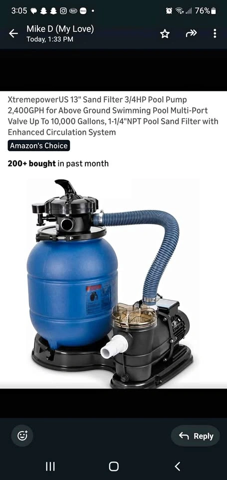 16' Bestway Swimming Pool with Sand Filter