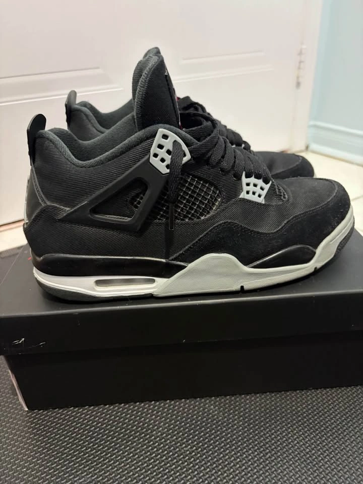 Jordan 4s Black Canvas - photo 3