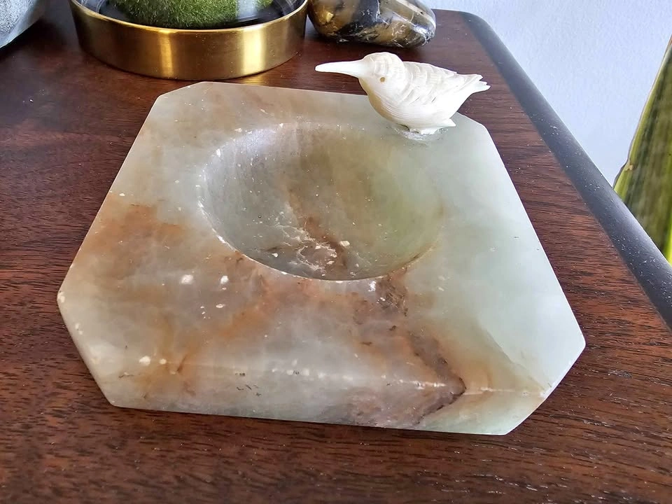 Vintage alabaster dish