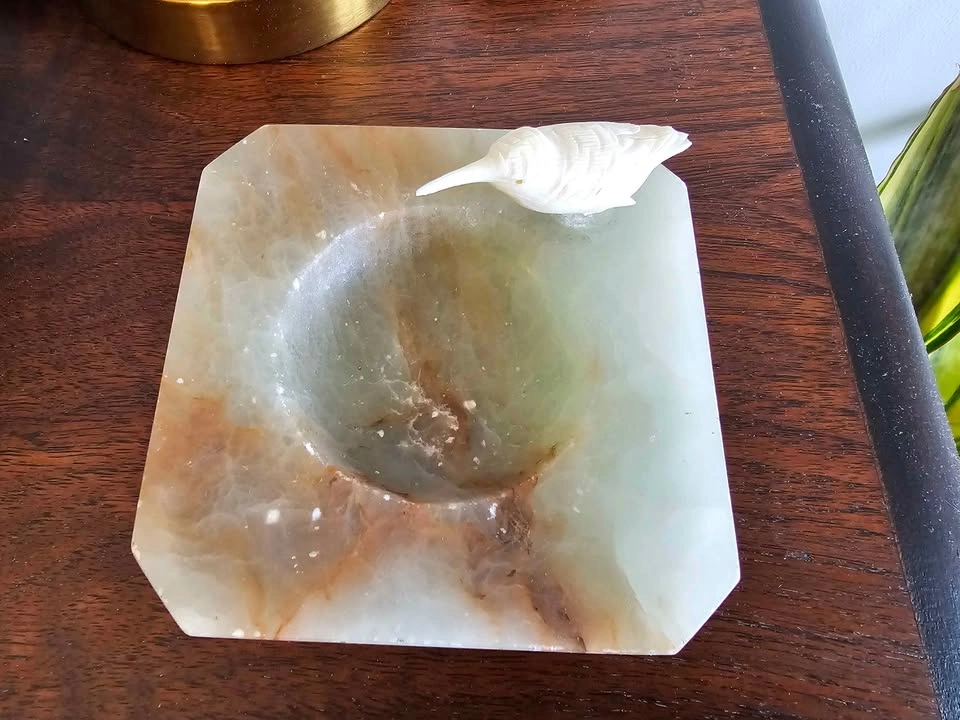 Vintage alabaster dish - photo 3