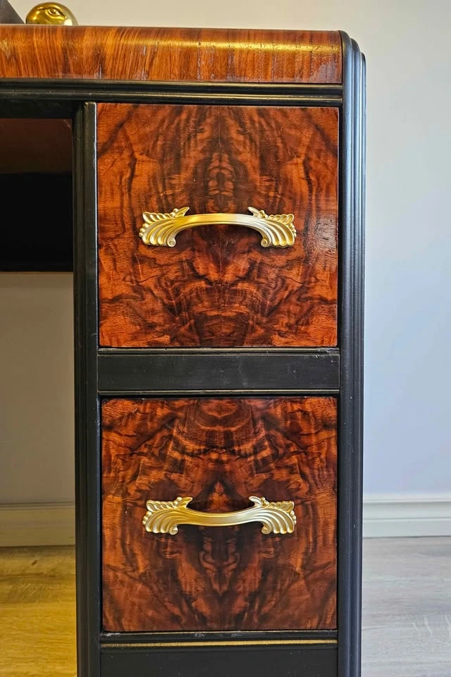 Refurbished Vintage Waterfall Desk - photo 2