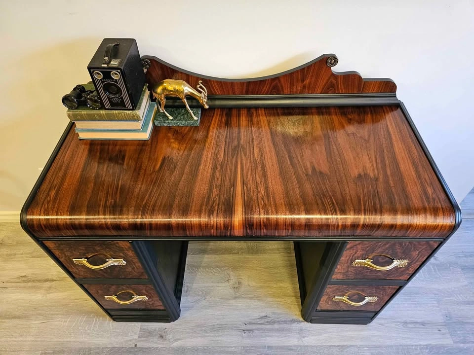 Refurbished Vintage Waterfall Desk - photo 3