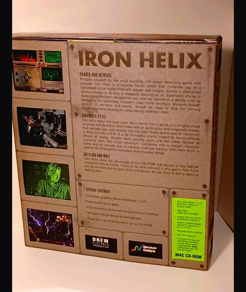 Iron Helix (1993) MAC CD-ROM Game - photo 2