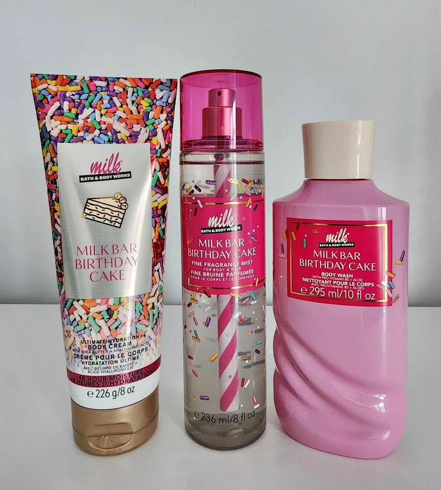 Bath & Body Works Milk Bar Birthday Cake Set * NEW