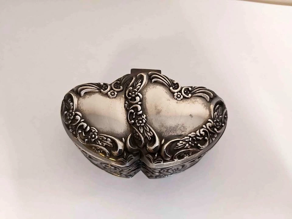 Silver plated jewelry box