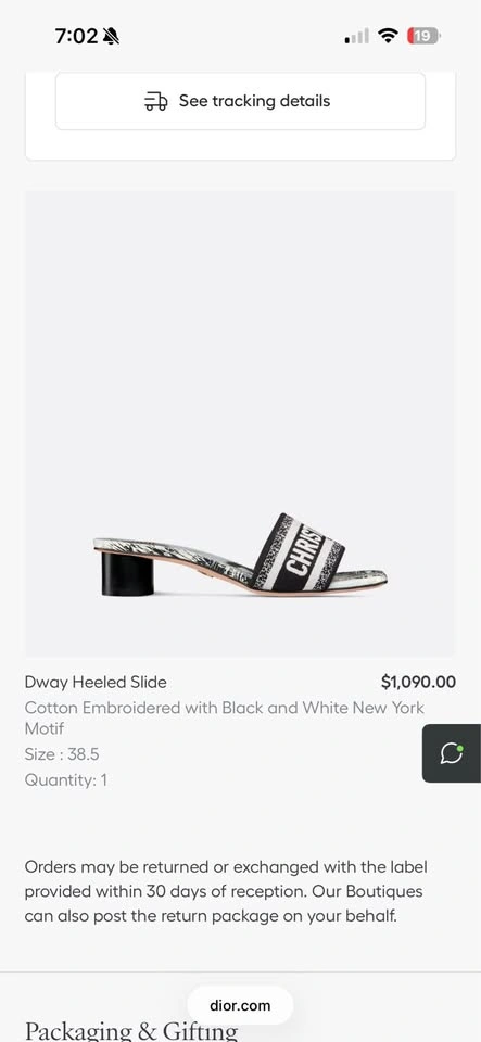 Dior Dway Heeled Slides Size 38.5 - photo 2