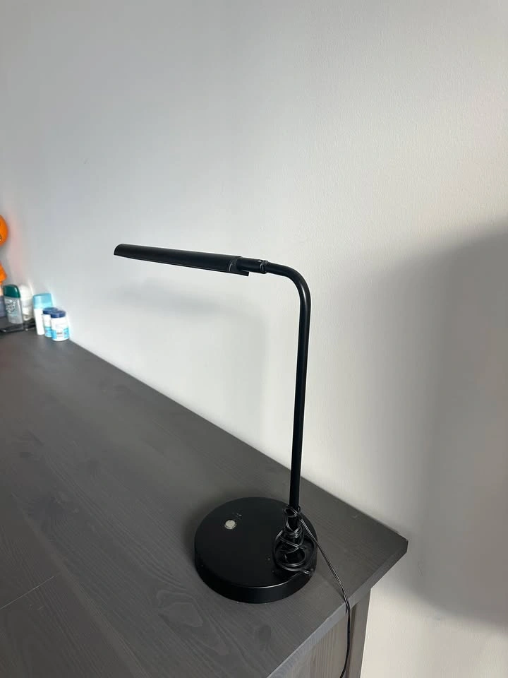 Black LED Desk Lamp with Adjustable Neck - photo 4