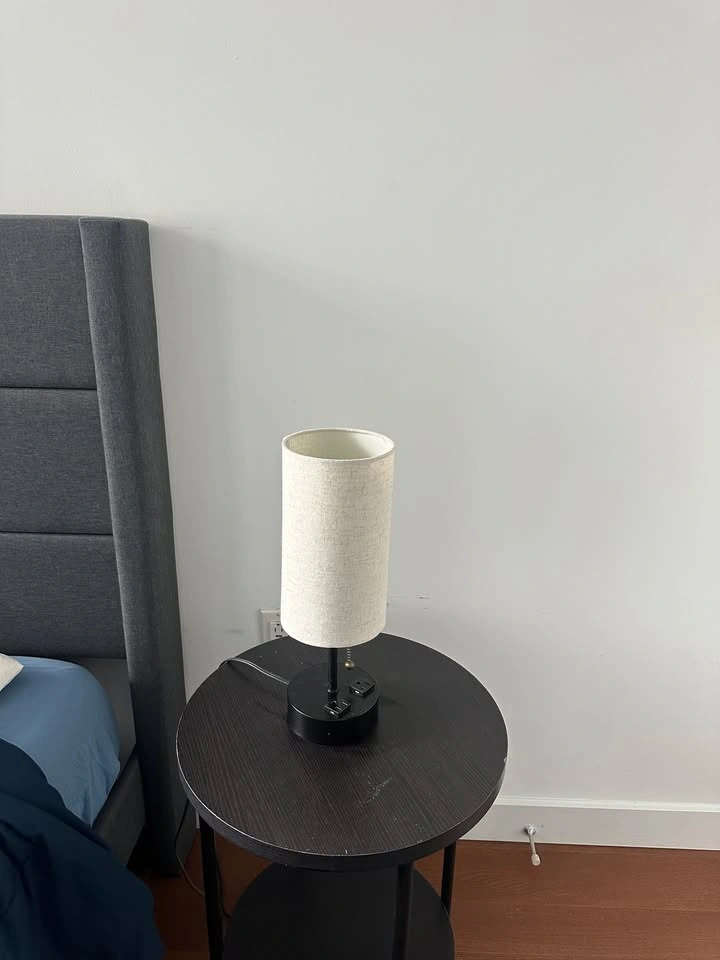 Modern Bedside Lamp with Charging Ports - photo 2