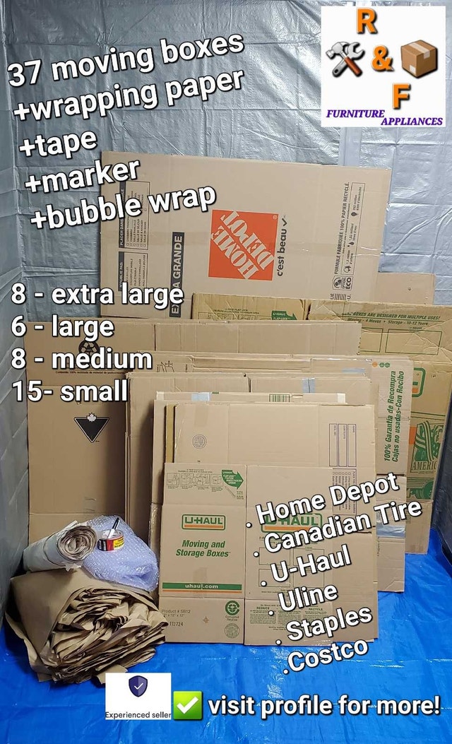 ✴️ Multi-Size Moving Boxes + Packing Supplies - photo 3